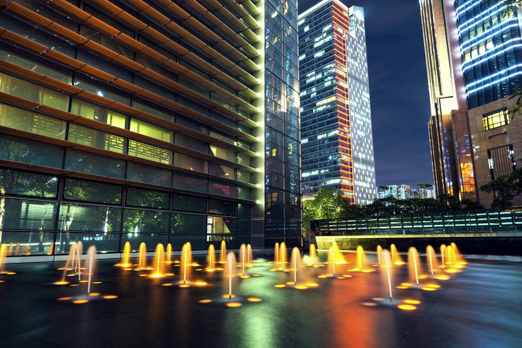 The modern city landscape in guangzhou